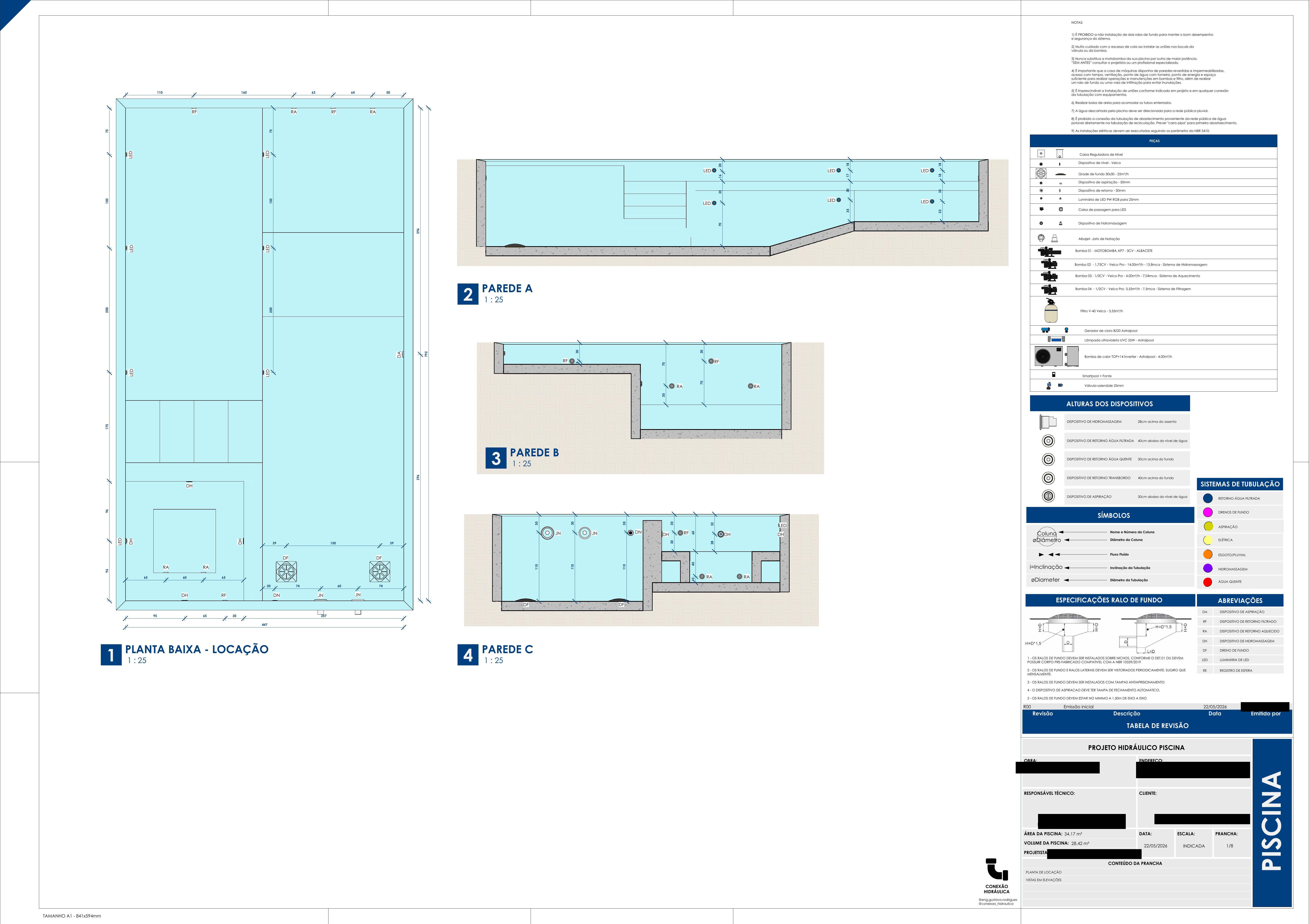 Planta de locação dos dispositivos